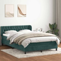 Sommier à lattes de lit et matelas gris clair 80x210 cm velours 