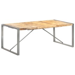 Table à manger 200x100x75 cm Bois de manguier massif brut 
