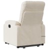 Fauteuil inclinable de massage beige tissu microfibre 