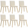Chaises à manger lot de 6 Lin 