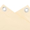 Écran d'intimité de balcon crème 1000x90 cm PVC 