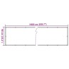 Écran d'intimité de balcon crème 1000x90 cm PVC 