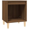 Table de chevet Chêne marron 40x35x50 cm 