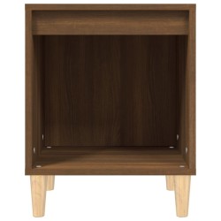 Table de chevet Chêne marron 40x35x50 cm 