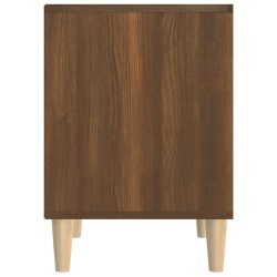 Table de chevet Chêne marron 40x35x50 cm 