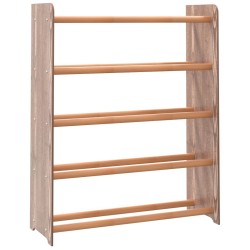 Étagère à chaussures Marron 65x24x81 cm Bois d'ingénierie 