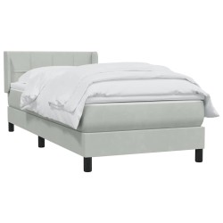 Sommier à lattes de lit et matelas vert foncé 80x210 cm velours 