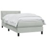 Sommier à lattes de lit et matelas vert foncé 80x210 cm velours 