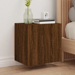 Meuble TV mural chêne marron 40,5x30x40 cm bois d'ingénierie 