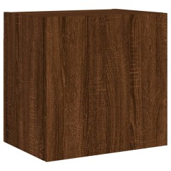 Meuble TV mural chêne marron 40,5x30x40 cm bois d'ingénierie 