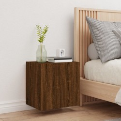 Meuble TV mural chêne marron 40,5x30x40 cm bois d'ingénierie 