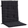 Coussins de chaise à dossier bas lot de 2 noir à carreaux tissu 