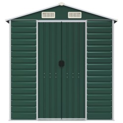 Abri de jardin vert 191x300x198 cm acier galvanisé 