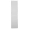 Armoire à bureau porte coulissante Gris clair 90x40x180cm Acier 