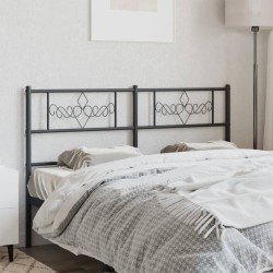 Tête de lit métal noir 120 cm 