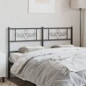 Tête de lit métal noir 120 cm 