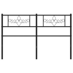 Tête de lit métal noir 120 cm 