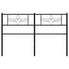 Tête de lit métal noir 120 cm 