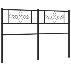 Tête de lit métal noir 120 cm 