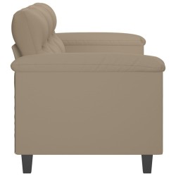 Canapé à 3 places Taupe 180 cm Tissu microfibre 