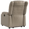 Fauteuil inclinable électrique cappuccino similicuir 