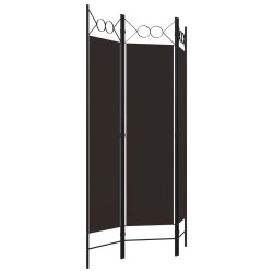 Cloison de séparation 3 panneaux Marron 120x180 cm  