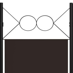 Cloison de séparation 3 panneaux Marron 120x180 cm  