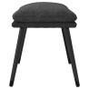 Repose-pied Gris foncé 45x29,5x35 cm Tissu et similicuir 