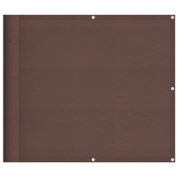 Écran de balcon marron 90x700 cm 100% polyester oxford 