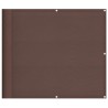 Écran de balcon marron 90x700 cm 100% polyester oxford 