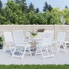 Coussins de chaise lot de 6 motif de feuilles 50x50x3 cm tissu 
