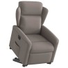 Fauteuil inclinable électrique taupe tissu 
