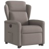 Fauteuil inclinable électrique taupe tissu 