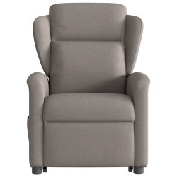Fauteuil inclinable électrique taupe tissu 