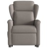 Fauteuil inclinable électrique taupe tissu 