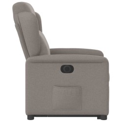 Fauteuil inclinable électrique taupe tissu 