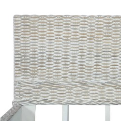 Cadre de lit Gris Rotin naturel 160 x 200 cm 
