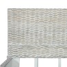 Cadre de lit Gris Rotin naturel 160 x 200 cm 