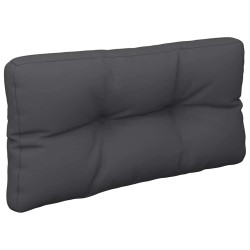 Coussin de palette noir 80x40x12 cm tissu 