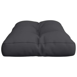 Coussin de palette noir 80x40x12 cm tissu 