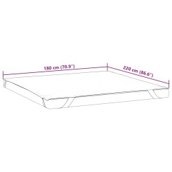 Protège-matelas blanc 180x220 cm imperméable 