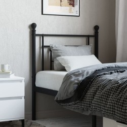 Tête de lit métal noir 75 cm 