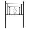 Tête de lit métal noir 75 cm 