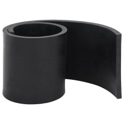Bordure en caoutchouc de chasse-neige noir 120x15x1 cm 
