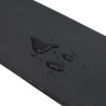 Bordure en caoutchouc de chasse-neige noir 120x15x1 cm 