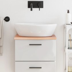 Comptoir de salle de bain marron clair 40x40x2 cm bois traité 