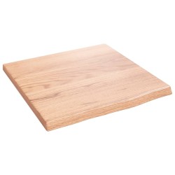 Comptoir de salle de bain marron clair 40x40x2 cm bois traité 
