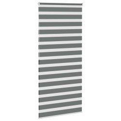 Store zèbre gris foncé largeur du tissu 110,9 cm polyester 