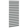 Store zèbre gris foncé largeur du tissu 110,9 cm polyester 