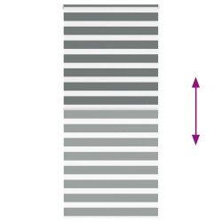 Store zèbre gris foncé largeur du tissu 110,9 cm polyester 